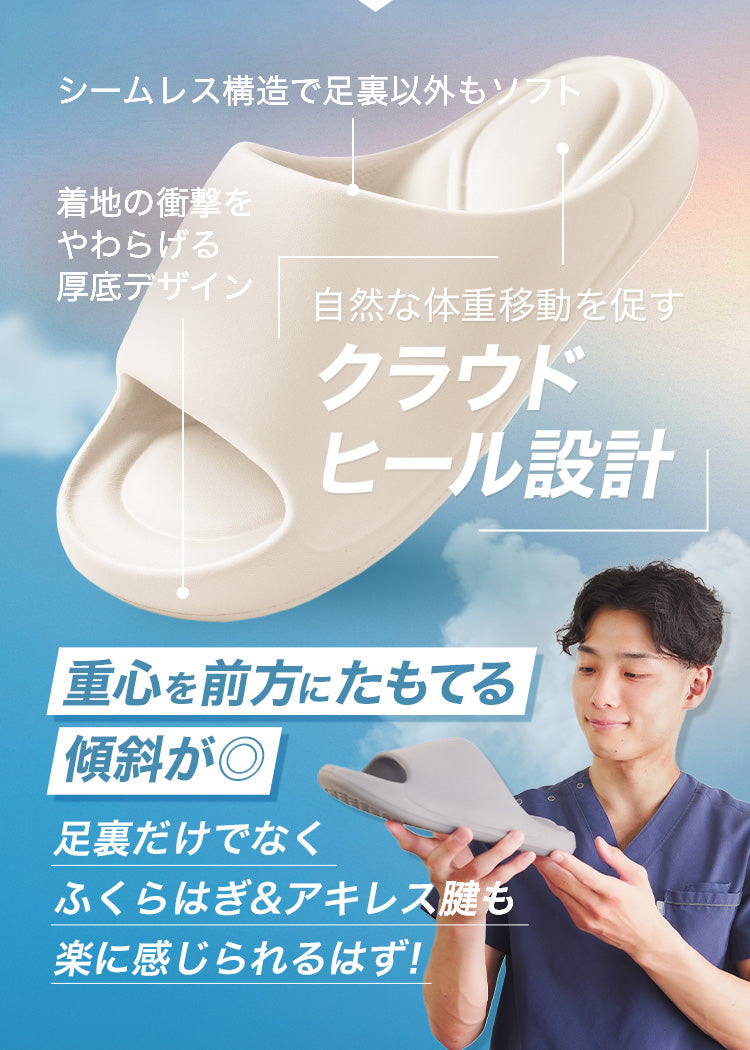 ～雲の上サンダル～ スリッパ ルームシューズ