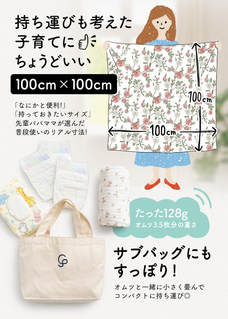 おくるみブランケット 湯上がりタオル