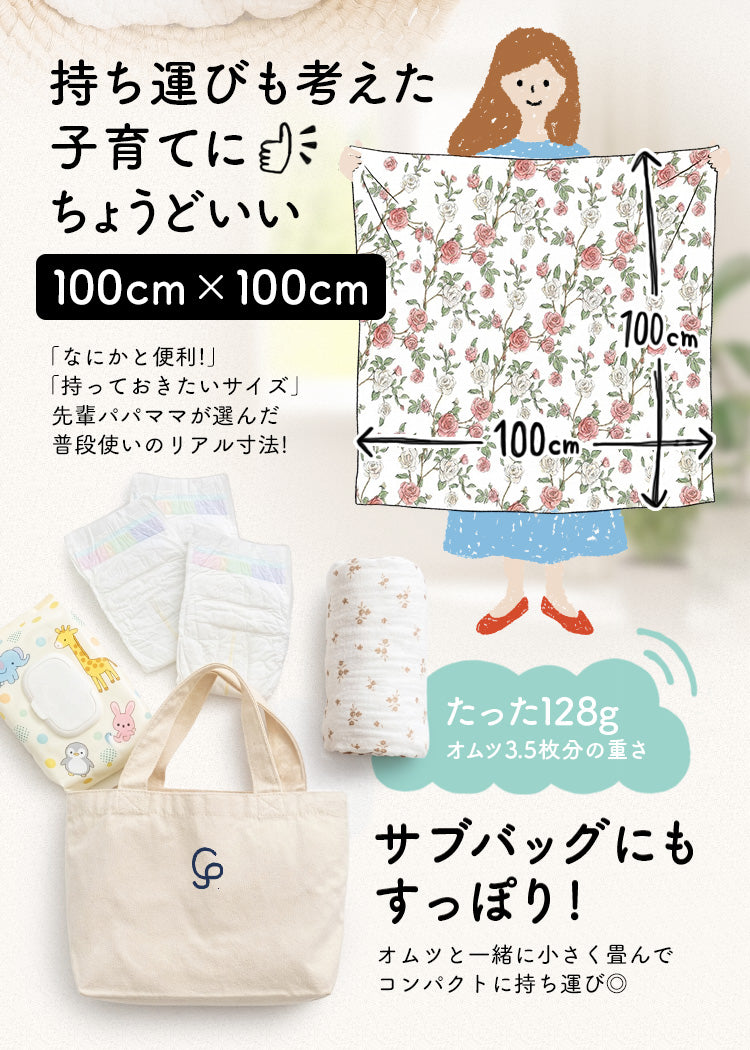 おくるみブランケット 湯上がりタオル